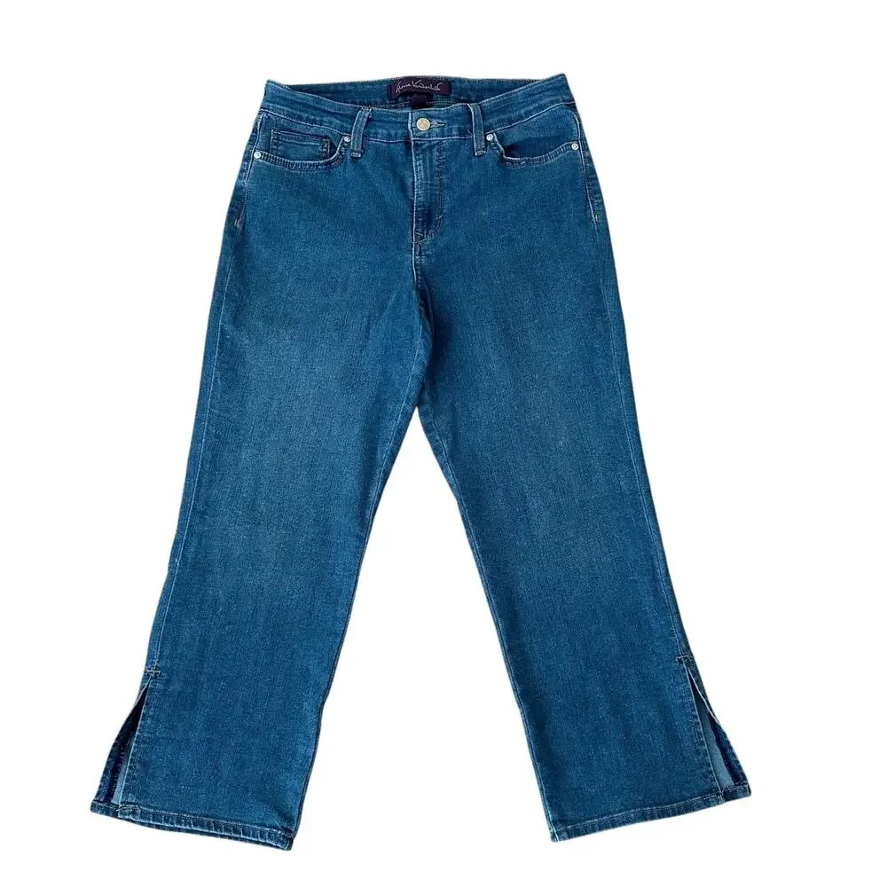 Gloria Vanderbilt Women’s 5 Pocket Design Blue Capri Jeans Size 10 - Picture 7 of 8